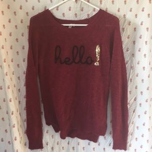 “Hello!” Sweater